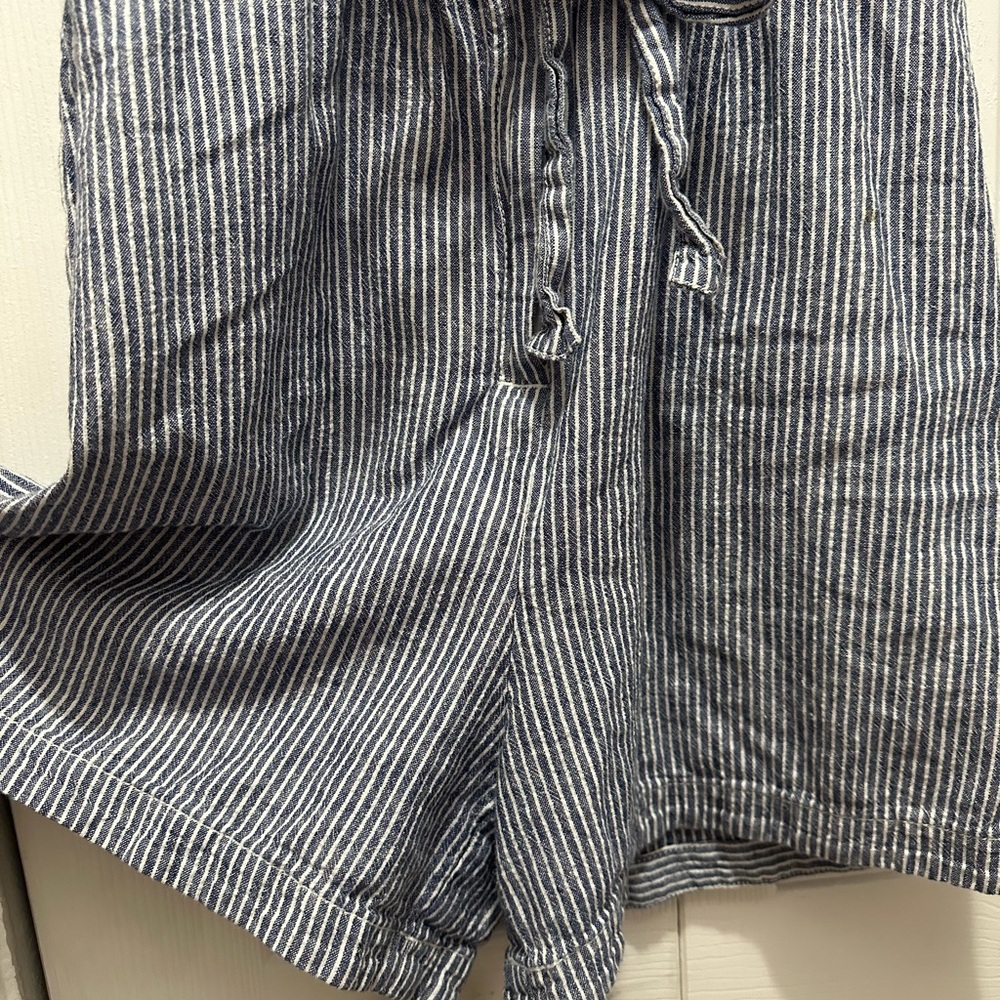 Anthropologie Blue Striped‎ Jumpsuit - Picture 4 of 8